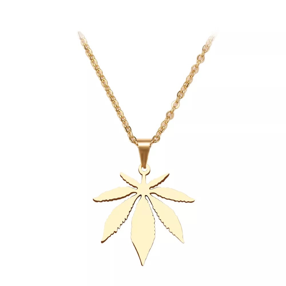 New Leaf Simple Delicate Necklace - Picture 5 of 5